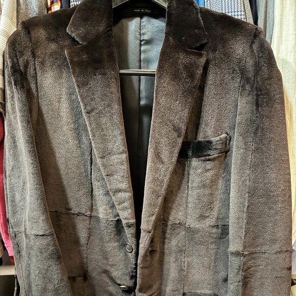 Crazy rare GUCCI Mink Fur Men's Blazer Sportcoat 48 eu 38 us small - Picture 1 of 5